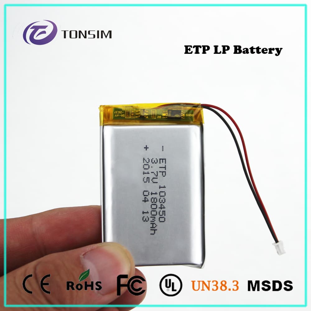 Tonsim Factory KC Approved 3_7V 1800mah lithium ion battery